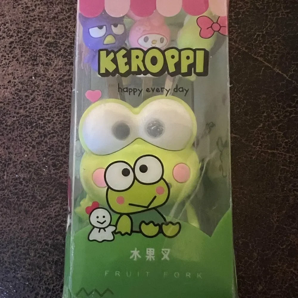 Keroppi Mini Fruit/Salad Fork 5 Piece Set